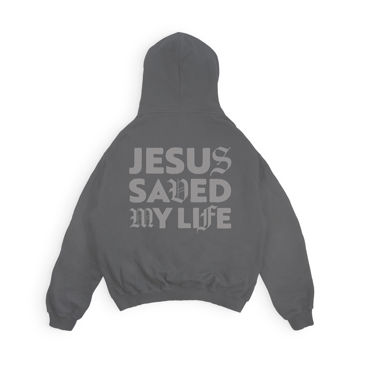 Jesus Saved My Life Hoodies - Pigment Black