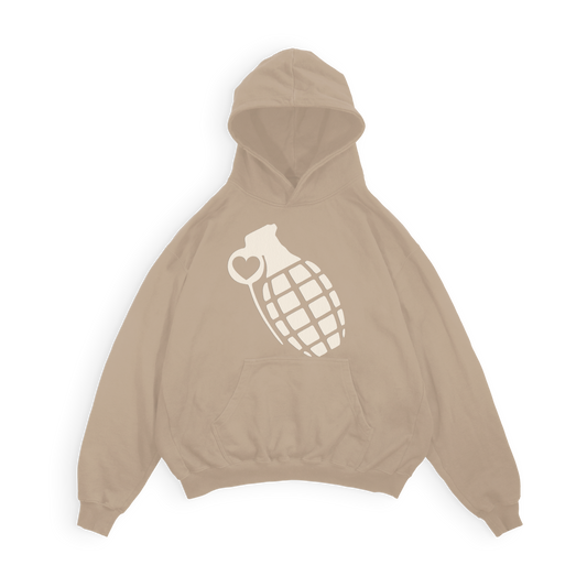 Jesus Saved My Life Hoodie — Sandstone Tan