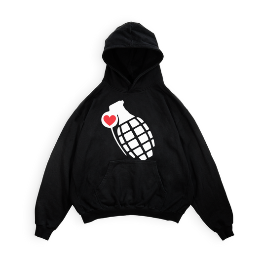 Pull the Pin. Spread the Love. Hoodie – Black